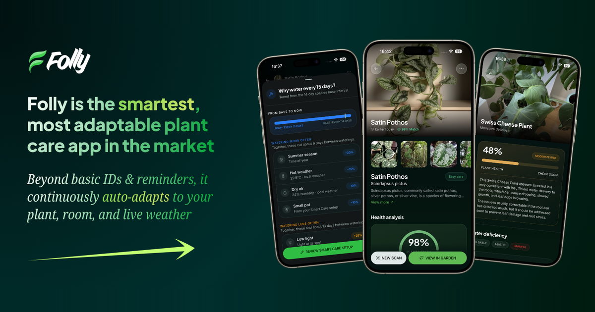 Folly: Plant Identifier & Care screenshot 1